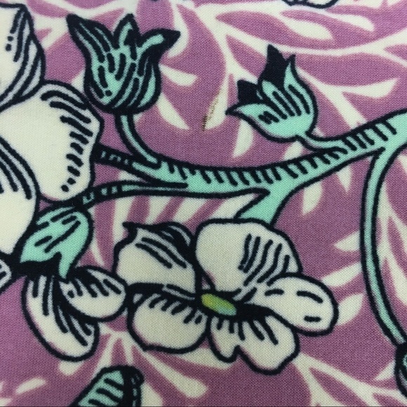 LULAROE Leggings OS One Size Floral Flowers Berries Mauve Green Yellow Cream - Picture 9 of 11